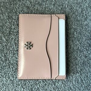 Tory Burch Pale Pink Silver Hardware cardholder
